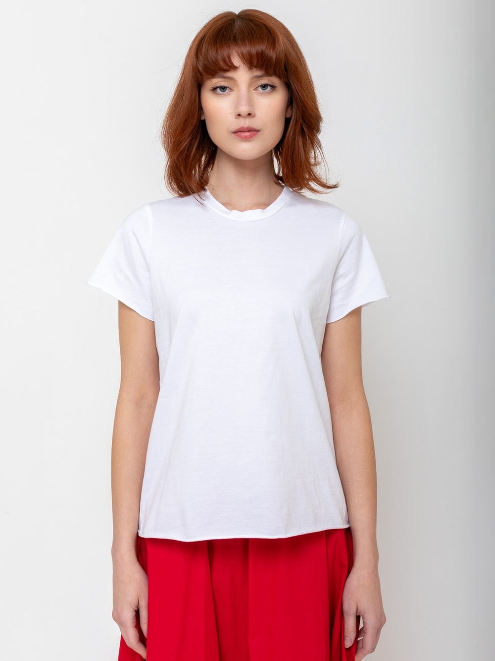 Labo.Art Maglia Rico Jap Tee Ivory Cream Cotton Relaxed Raw Edge Size 1 NWT